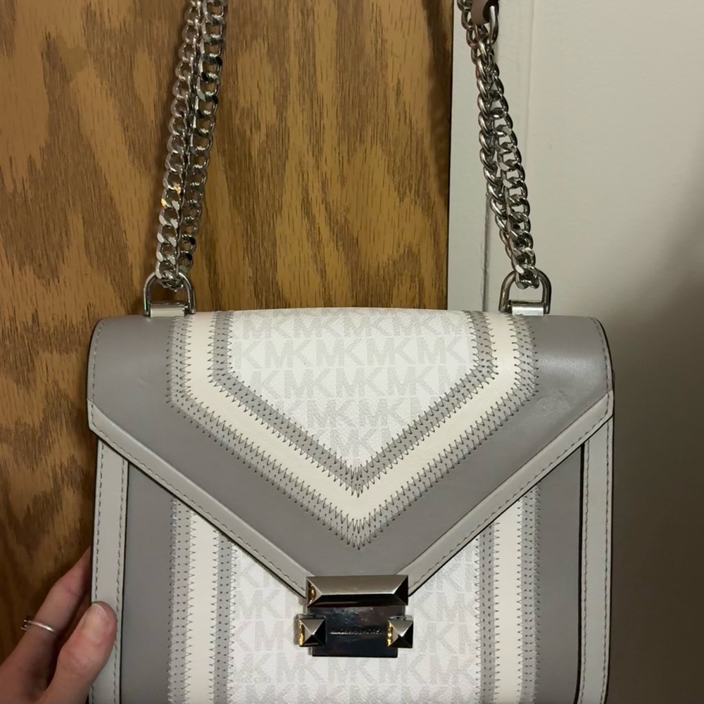 Michael Kors Gray and Silver Shoulder Bag - Picture 4 of 4